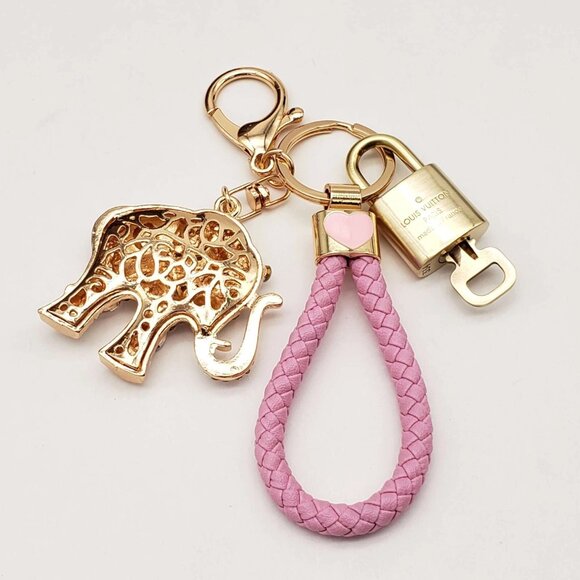 Authentic Louis Vuitton Lock & Key with unbranded Bagcharm, Keycharm, Keychain - Picture 7 of 10